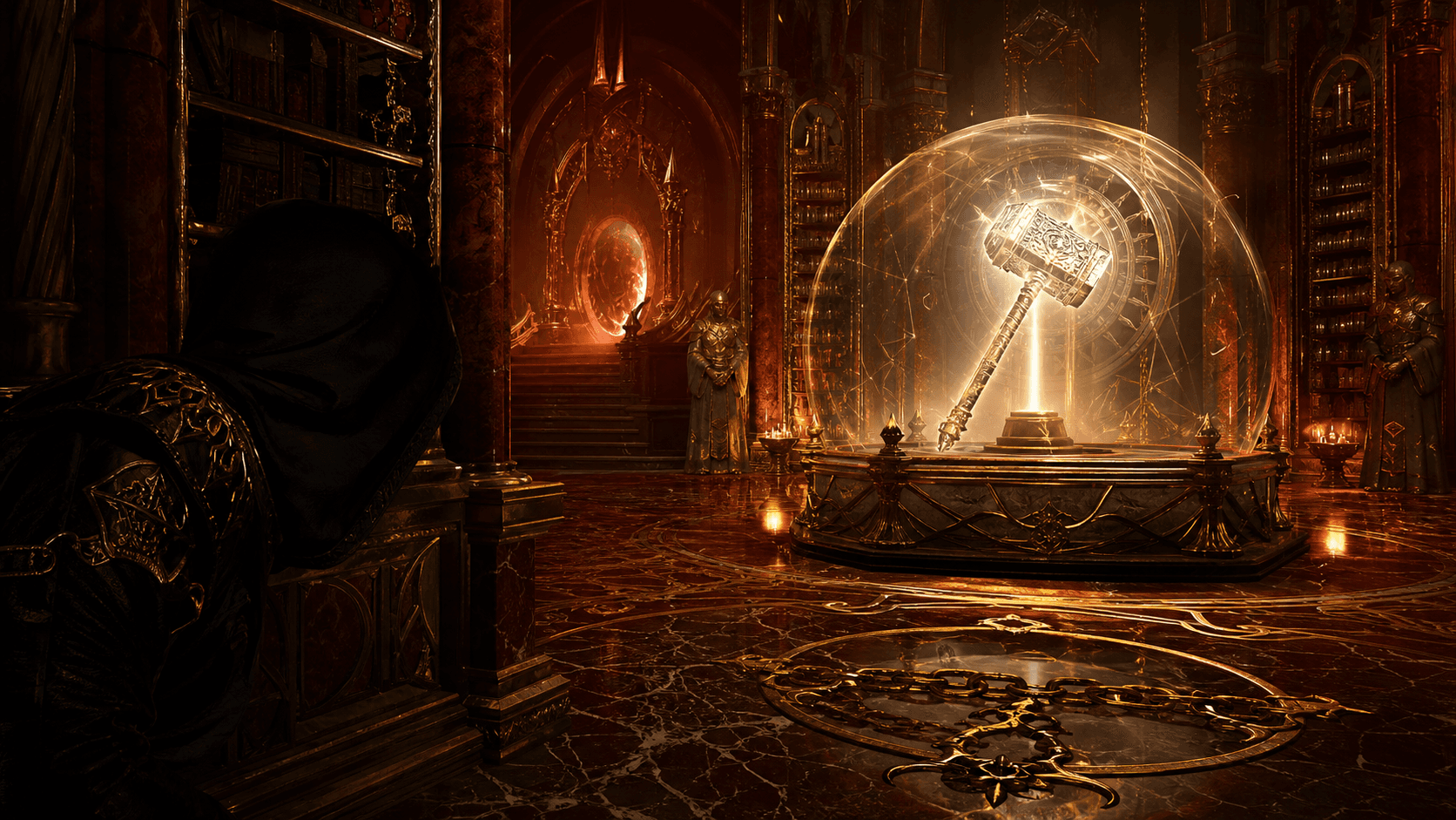 Baldur's Gate 3: Орфический молот под защитным куполом в Доме Надежды