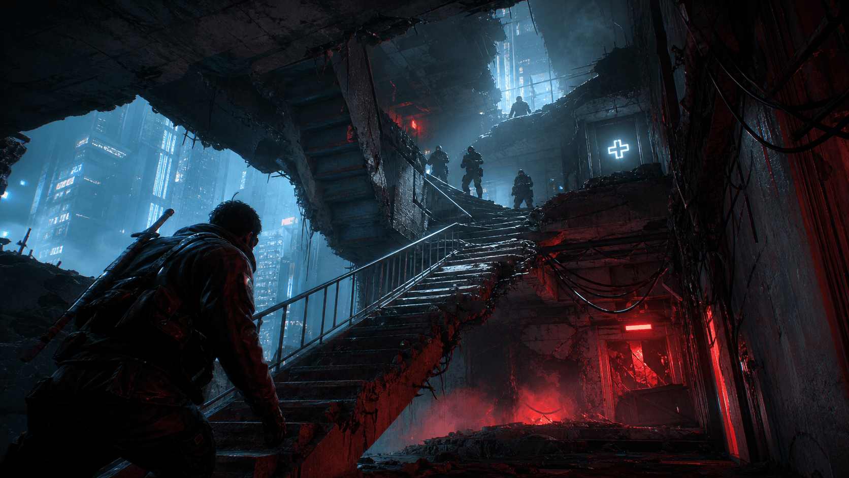 Cyberpunk 2077: путь обратно к Такэмуре в горящей квартире 303
