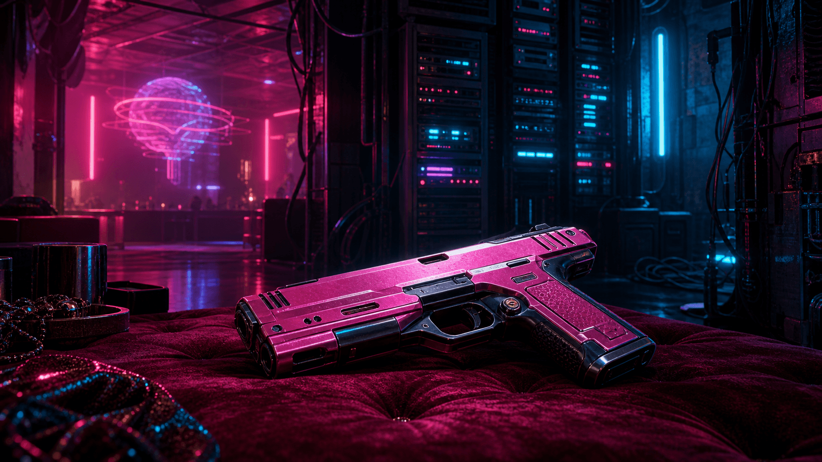 Cyberpunk 2077: культовый пистолет Лиззи в подвале клуба