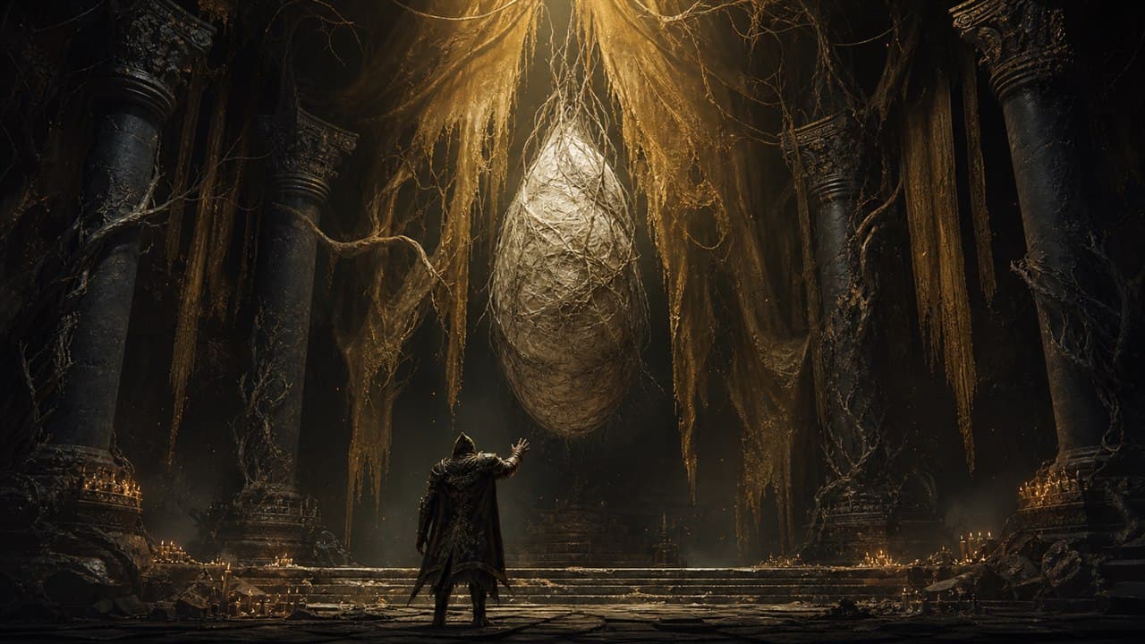 Elden Ring Shadow of the Erdtree: вход в DLC через кокон Микеллы на арене Мога