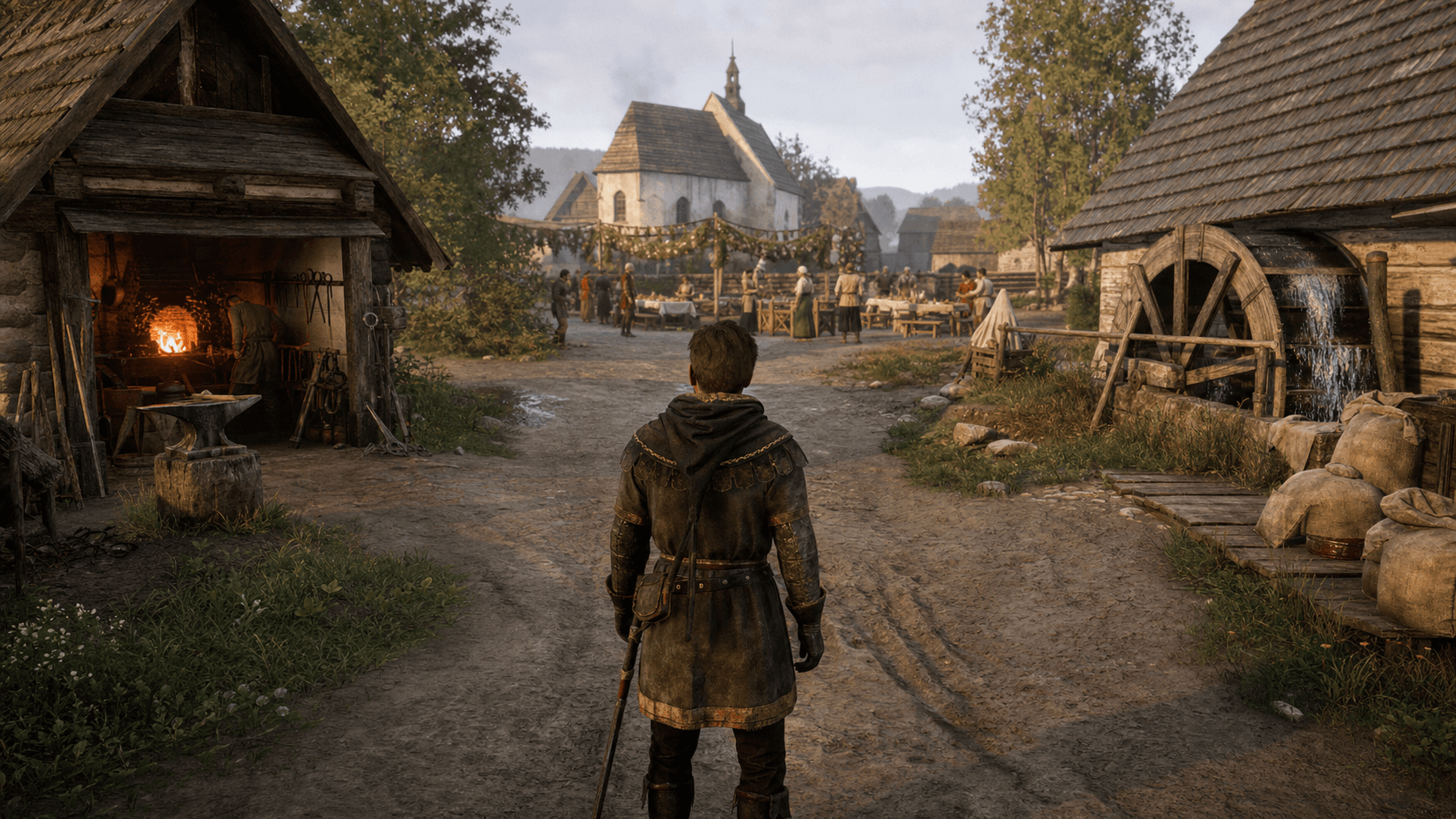 Kingdom Come Deliverance II: развилка между кузницей и мельницей перед свадьбой