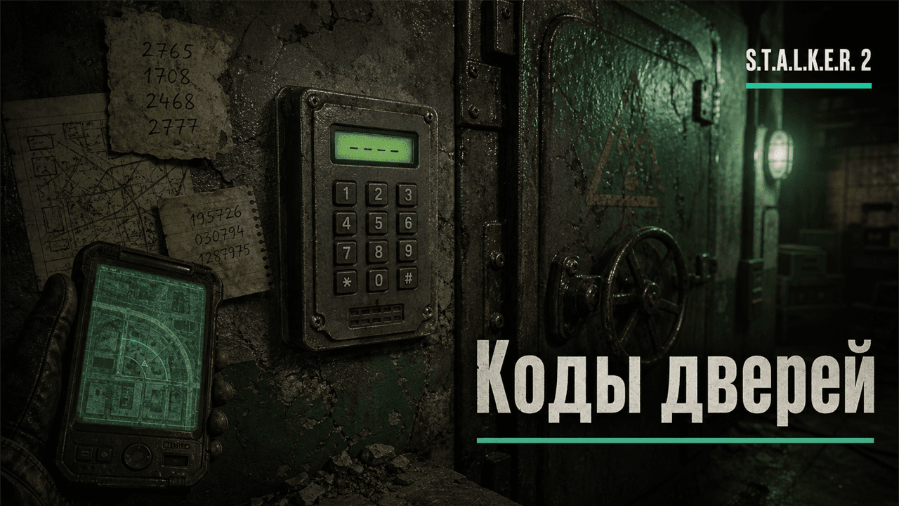 S.T.A.L.K.E.R. 2: кодовая панель, сейф и записки с паролями