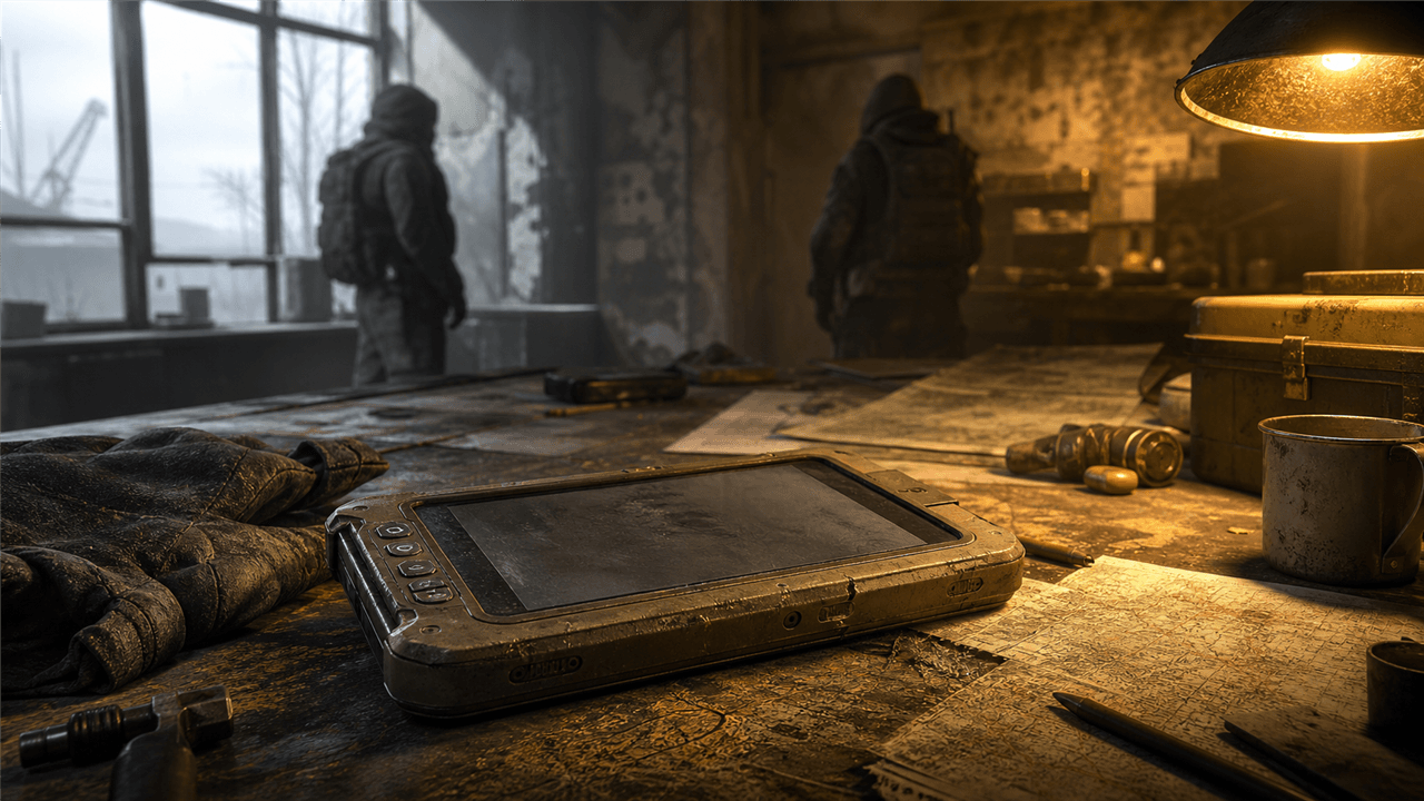 S.T.A.L.K.E.R. 2: необычный КПК на столе перед выбором фракции