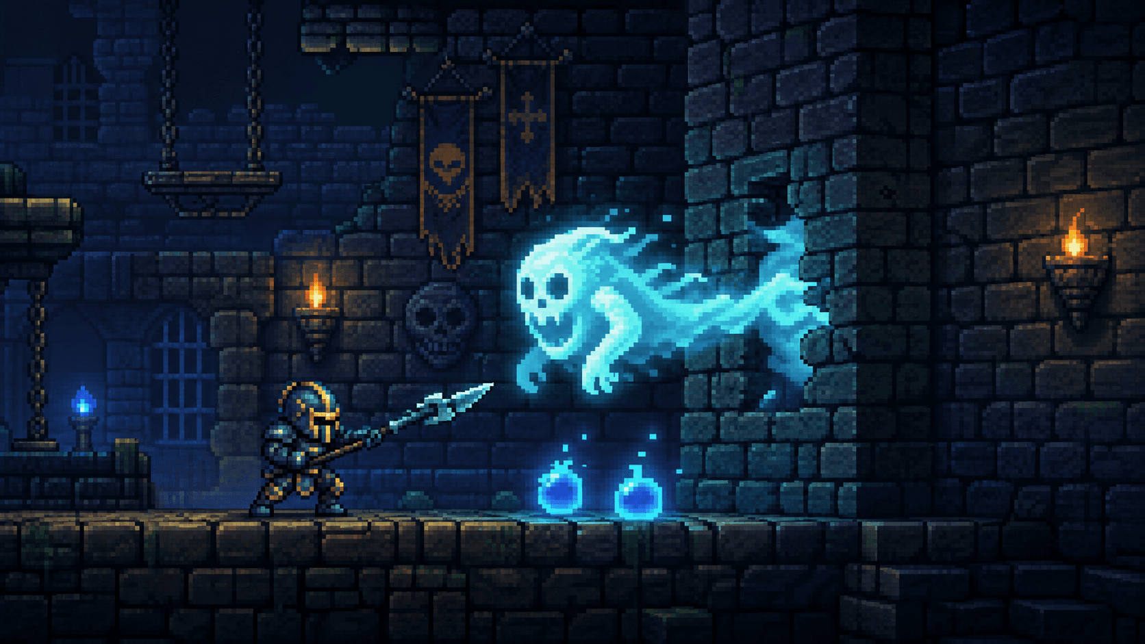 Terraria: Дух Темницы в синей Темнице после Плантеры и две капли эктоплазмы