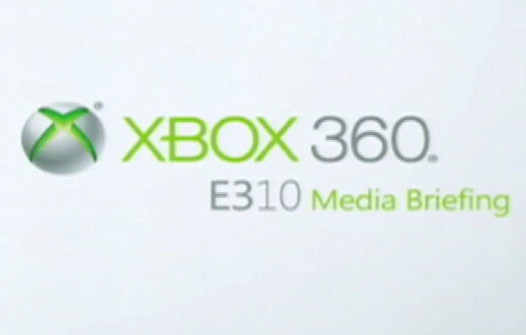 Xbox 360 E310 Media Briefing