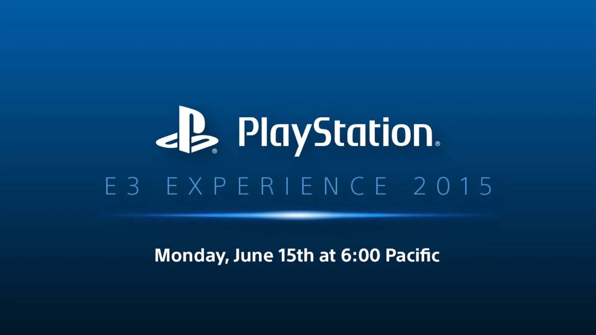PlayStation E3 Experience 2015 Press Conference