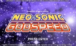 Обложка Neo-Sonic: Godspeed