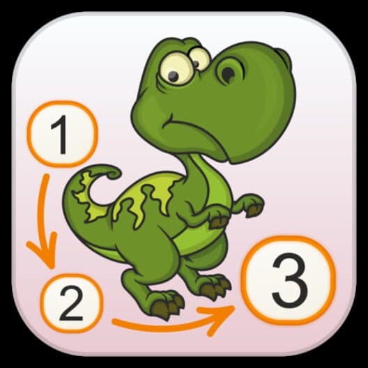 Обложка Dinosaurs - Connect the Dots and Add Colors