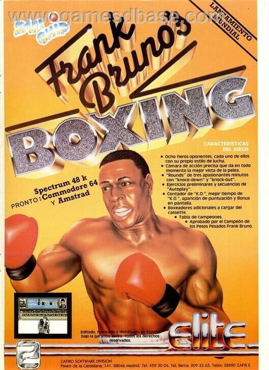 Обложка Frank Bruno's Boxing