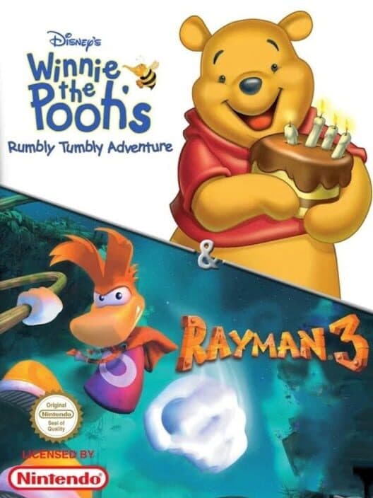 Обложка Disney's Winnie the Pooh's Rumbly Tumbly Adventure & Rayman 3