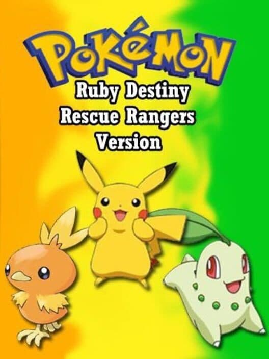 Обложка Pokémon Ruby Destiny: Rescue Rangers