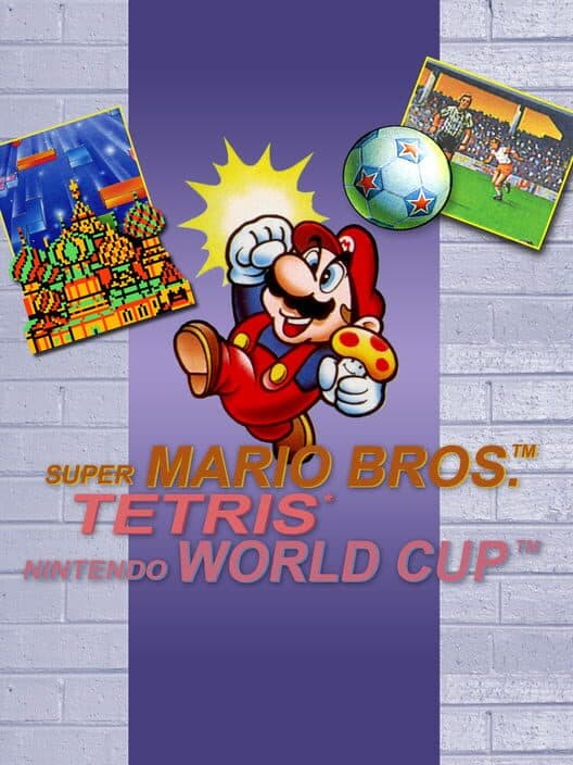 Обложка Super Mario Bros. / Tetris / Nintendo World Cup