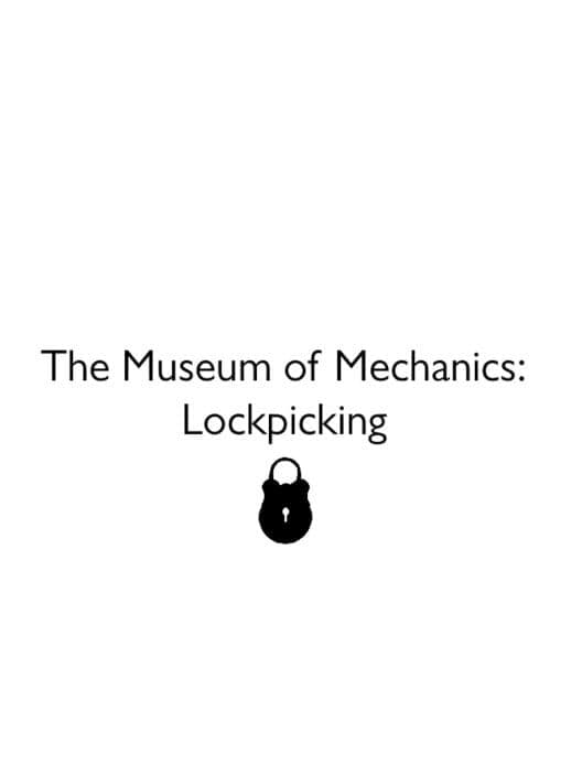 Обложка Museum of Mechanics: Lockpicking