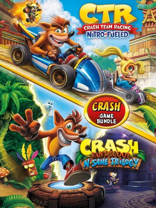 Обложка Crash Team Racing Nitro-Fueled + Crash Bandicoot N'Sane Trilogy Bundle
