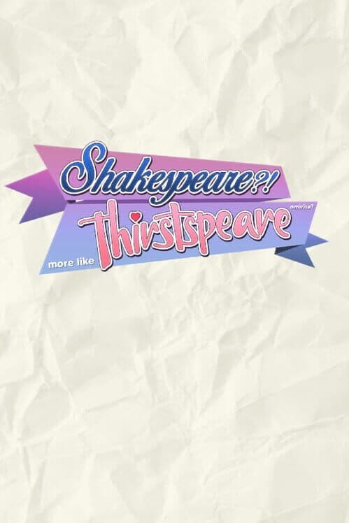 Обложка Shakespeare? More like Thirstspeare, amirite?