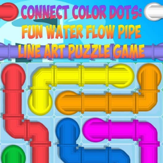 Обложка Connect Color Dots: Fun Water Flow Pipe Line Art Puzzle Game