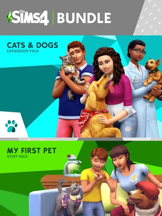 Обложка The Sims 4: Cats and Dogs Plus My First Pet Stuff Bundle