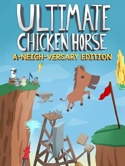 Обложка Ultimate Chicken Horse: A-Neigh-Versary Edition