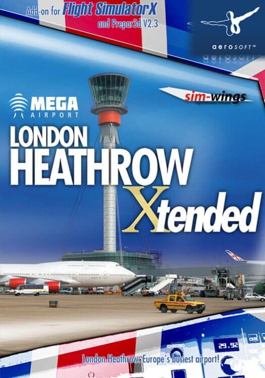 Обложка Microsoft Flight Simulator X: Mega Airport London Heathrow Xtended