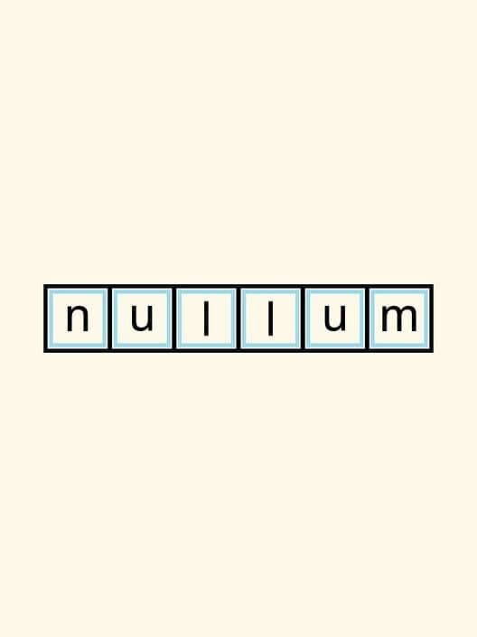 Обложка Nullum