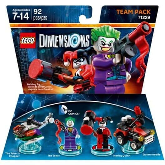 Обложка LEGO Dimensions: The Joker and Harley Quinn Team Pack