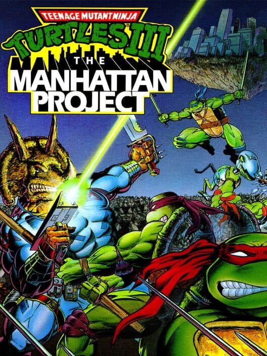 Обложка Teenage Mutant Ninja Turtles III: The Manhattan Project