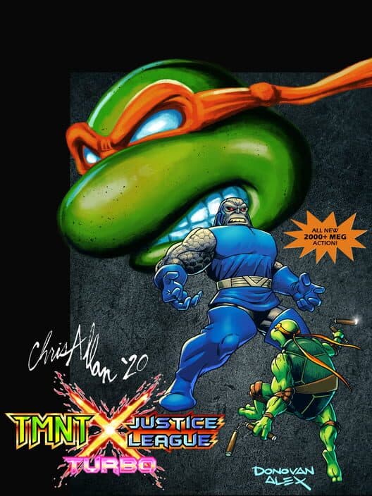 Обложка Teenage Mutant Ninja Turtles X Justice League Turbo