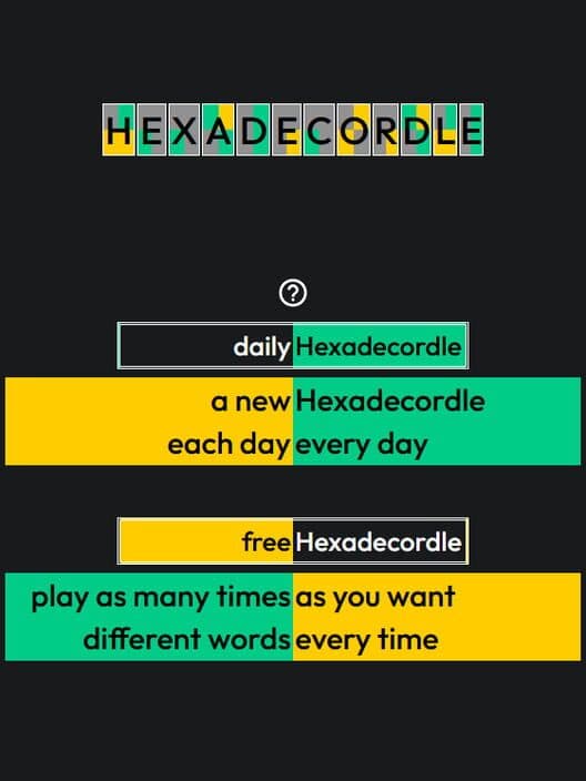Обложка Hexadecordle
