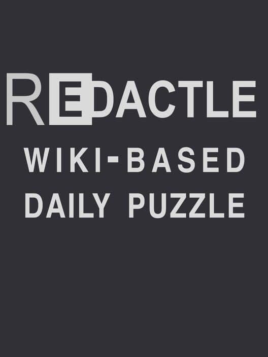 Обложка Redactle