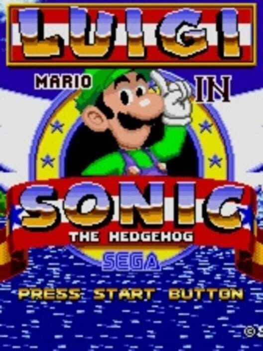 Обложка Luigi in Sonic the Hedgehog