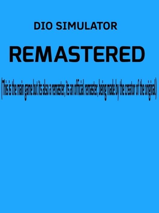 Обложка Dio Simulator Remastered
