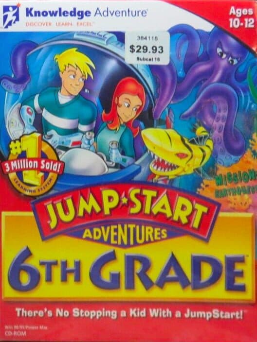Обложка JumpStart Adventures 6th Grade: Mission EarthQuest