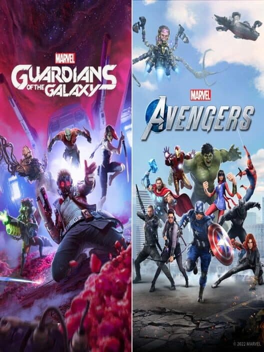 Обложка Marvel's Guardians of the Galaxy + Marvel's Avengers