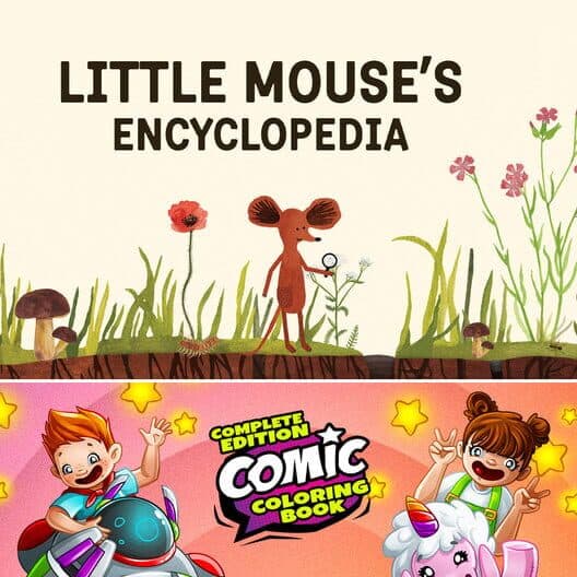 Обложка Little Mouse's Encyclopedia + Comic Coloring Book: Complete Edition
