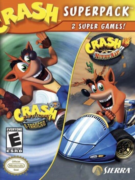 Обложка Crash Superpack: Crash Bandicoot 2: N-Tranced / Crash Nitro Kart