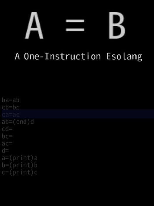 Обложка A=B