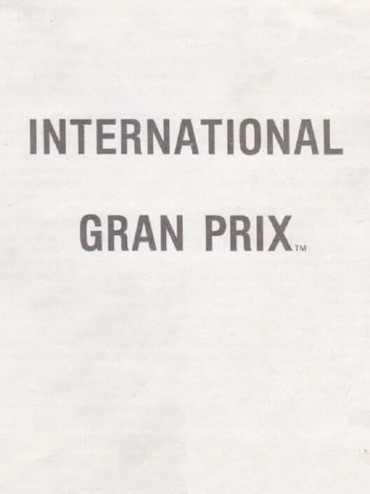 Обложка International Gran Prix