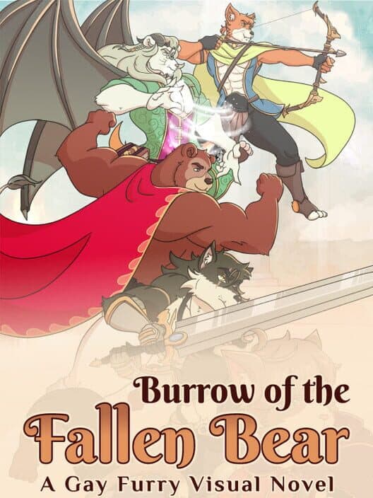 Обложка Burrow of the Fallen Bear: A Gay Furry Visual Novel