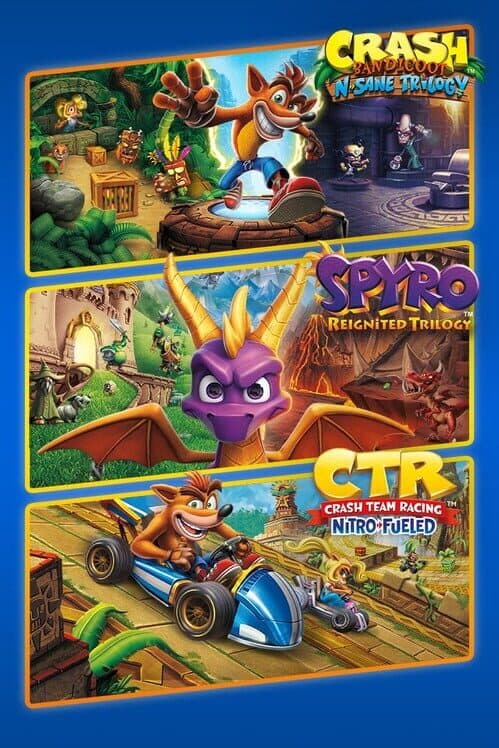 Обложка Crash + Spyro Triple Play Bundle