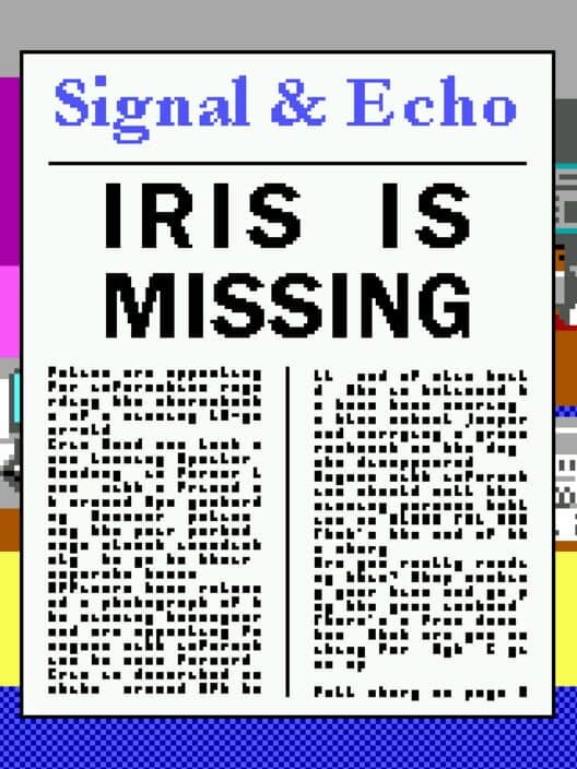 Обложка Signal & Echo: Iris is Missing