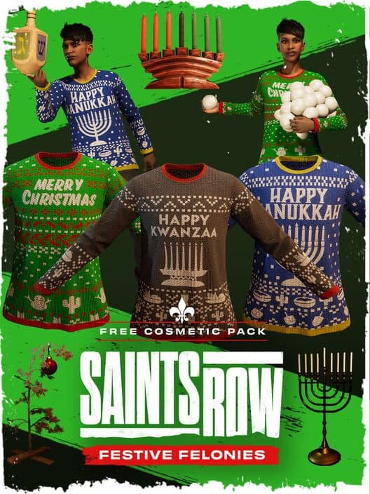 Обложка Saints Row: Festive Felonies Cosmetic Pack