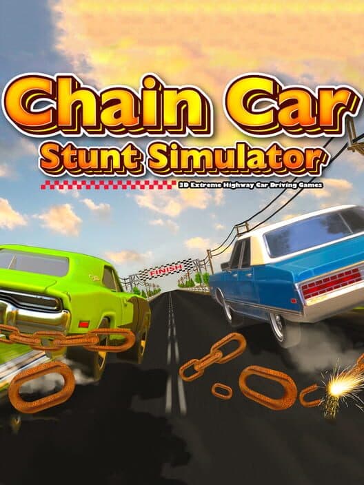 Обложка Chain Car Stunt Simulator: 3D Extreme Highway Car Driving Games