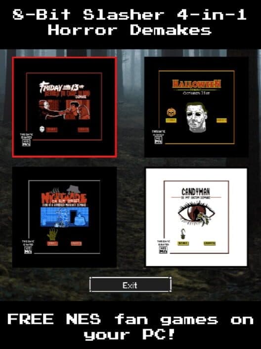 Обложка 8-Bit Slasher 4-in-1 Horror Demakes