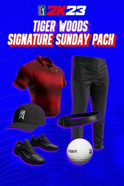 Обложка PGA Tour 2K23: Tiger Woods Signature Sunday Pack