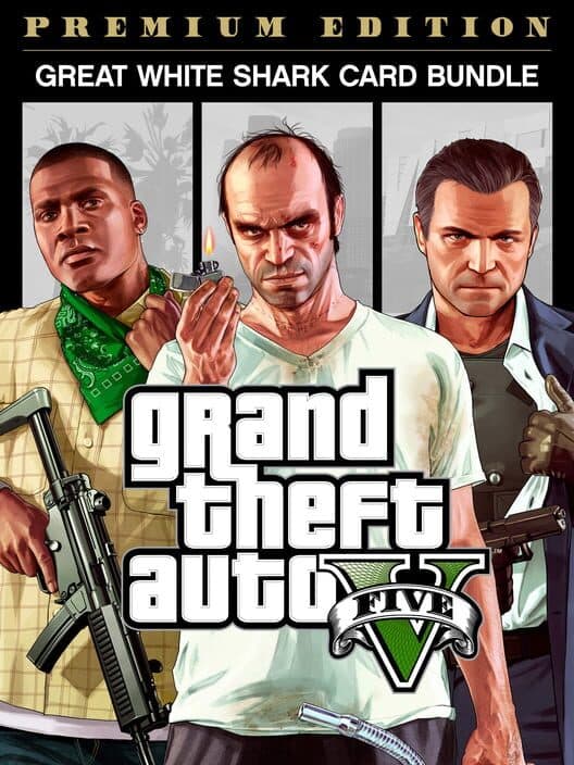 Обложка Grand Theft Auto V: Premium Edition & Great White Shark Card Bundle
