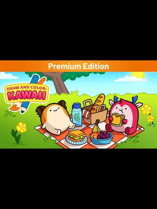 Обложка Draw and Color: Kawaii - Premium Edition