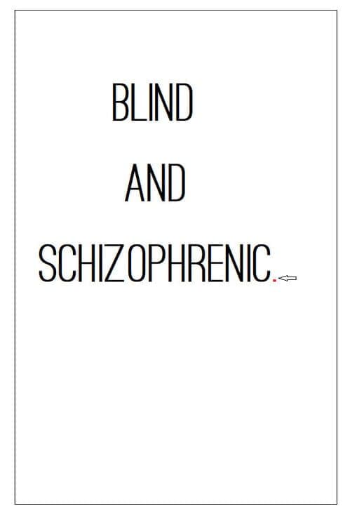 Обложка Blind and Schizophrenic