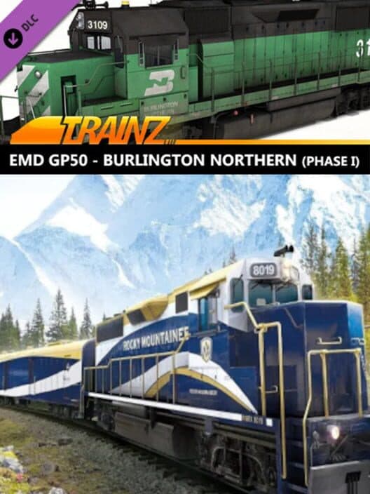 Обложка Trainz Railroad Simulator 2019: EMD GP50 - Burlington Northern (Phase I)