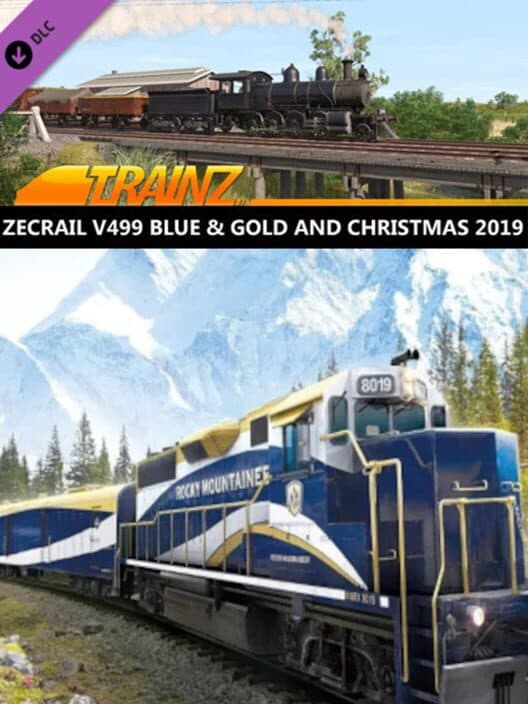 Обложка Trainz Railroad Simulator 2019: ZecRail V499 Blue & Gold and Christmas 2019