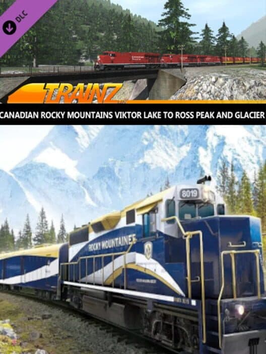 Обложка Trainz Railroad Simulator 2019: Canadian Rocky Mountains Viktor Lake to Ross Peak and Glacier